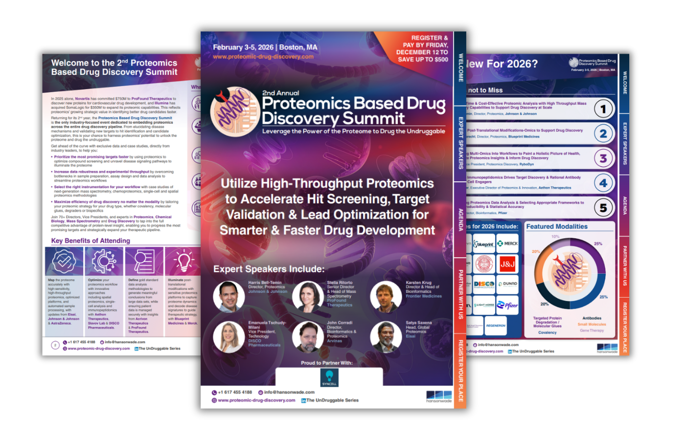 Brochure cover for Proteomics Based Drug Discovery Summit
